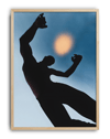 Blue Eclipse Modern Duvar Tablosu – Mavi Siyah Figüratif Poster