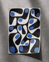 Blue Morph Modern Duvar Tablosu – Lacivert Mavi Abstract Poster