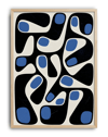 Blue Morph Modern Duvar Tablosu – Lacivert Mavi Abstract Poster