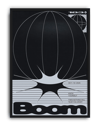 Boom Orbit Modern Duvar Tablosu – Siyah Beyaz Optik Tipografik Poster