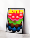 Bubble Bloom Modern Duvar Tablosu – Renkli 3D Çiçek ve Dergi Kapak Poster