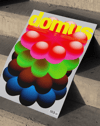 Bubble Bloom Modern Duvar Tablosu – Renkli 3D Çiçek ve Dergi Kapak Poster