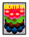Bubble Bloom Modern Duvar Tablosu – Renkli 3D Çiçek ve Dergi Kapak Poster