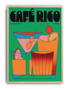 Café Rico Modern Duvar Tablosu – Yeşil Kokteyl Bar Poster