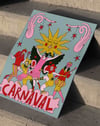 Carnaval Sürreal Modern Duvar Tablosu - Renkli Karnaval Figüratif Poster
