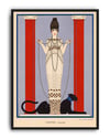 Cartier Panthère (1914) – Georges Barbier Art Deco Vintage Moda İllüstrasyonu Posteri