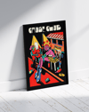 Cause Club Modern Duvar Tablosu – Siyah Kırmızı Gece Hayatı Poster