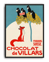 Chocolat de Villars (1905) – Émile Cardinaux İsviçre Vintage Çikolata Reklam Posteri