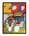 Chorzów Color Faces Modern Duvar Tablosu - Renkli Abstract Figüratif Poster