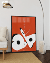 Chou Chou Modern Duvar Tablosu – Turuncu Japon Kelebek Poster