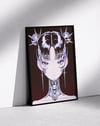 Chrome Valkyrie Modern Duvar Tablosu – Siyah Krom Anime Poster