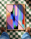 Color Drift Modern Duvar Tablosu – Pastel Akışkan Abstract Poster