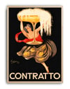 Contratto Champagne (1922) – Leonetto Capp!ello İtalyan Art Deco Reklam Posteri