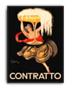 Contratto Champagne (1922) – Leonetto Capp!ello İtalyan Art Deco Reklam Posteri