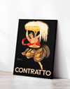 Contratto Champagne (1922) – Leonetto Cappiello İtalyan Art Deco Reklam Posteri