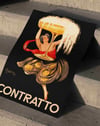 Contratto Champagne (1922) – Leonetto Cappiello İtalyan Art Deco Reklam Posteri