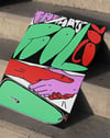 Cool Pool Modern Duvar Tablosu - Yeşil Pembe Grafik Poster