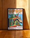 CPOP Modern Duvar Tablosu - Renkli Synth Timsah Grafik Poster