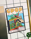 CPOP Modern Duvar Tablosu - Renkli Synth Timsah Grafik Poster