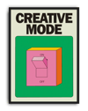 Creative Mode Modern Duvar Tablosu – Yeşil Pembe Switch Poster