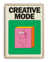 Creative Mode Modern Duvar Tablosu – Yeşil Pembe Switch Poster