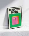 Creative Mode Modern Duvar Tablosu – Yeşil Pembe Switch Poster