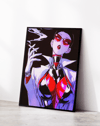Crimson Smoke Modern Duvar Tablosu – Kırmızı Siyah Anime Poster