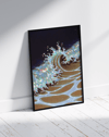 Crystal Tide Modern Duvar Tablosu – Işıltılı Dalga Poster