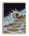 Crystal Tide Modern Duvar Tablosu – Işıltılı Dalga Poster