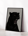Dark Panther Modern Duvar Tablosu – Siyah Panter Poster
