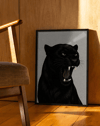 Dark Panther Modern Duvar Tablosu – Siyah Panter Poster