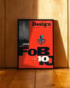 Design Magazine FOB 10 (1961) – Ken Garland İngiliz Mid-Century Grafik Tasarım Posteri