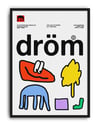 Dröm Modern Grafik Duvar Tablosu - Renkli Mobilya Dizayn Poster