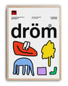 Dröm Modern Grafik Duvar Tablosu - Renkli Mobilya Dizayn Poster