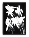Echo Bloom Modern Duvar Tablosu – Siyah Beyaz Minimal Çiçek Poster