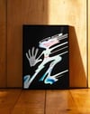 Elastic Spirits Modern Duvar Tablosu - Siyah Beyaz Sürreal Figüratif Poster