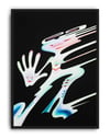 Elastic Spirits Modern Duvar Tablosu - Siyah Beyaz Sürreal Figüratif Poster