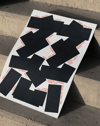 Endless Mercy Modern Duvar Tablosu – Siyah Beyaz Kırmızı Tipografik Abstract Poster