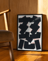 Endless Mercy Modern Duvar Tablosu – Siyah Beyaz Kırmızı Tipografik Abstract Poster