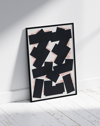 Endless Mercy Modern Duvar Tablosu – Siyah Beyaz Kırmızı Tipografik Abstract Poster