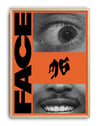 Face Code Modern Duvar Tablosu – Turuncu Siyah Grafik Poster