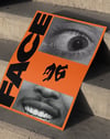 Face Code Modern Duvar Tablosu – Turuncu Siyah Grafik Poster