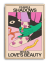 Fearful Shadows Modern Duvar Tablosu – Retro Sürreal Aşk Poster