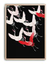 Flying Cranes (1910) – Geleneksel Japon Sanatı Vintage Poster