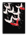 Flying Cranes (1910) – Geleneksel Japon Sanatı Vintage Poster
