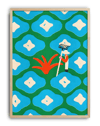 Garden Keeper Modern Duvar Tablosu – Yeşil Mavi Botanik Poster
