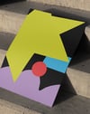 Geometry Pulse Renkli Soyut Geometrik Duvar Tablosu