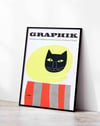 Graphik Magazine (1958) – Paul Rand Alman Grafik Tasarım Dergi Kapağı Posteri