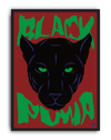 Green Muma Modern Duvar Tablosu – Kırmızı Siyah Panter Poster