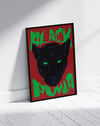Green Muma Modern Duvar Tablosu – Kırmızı Siyah Panter Poster
